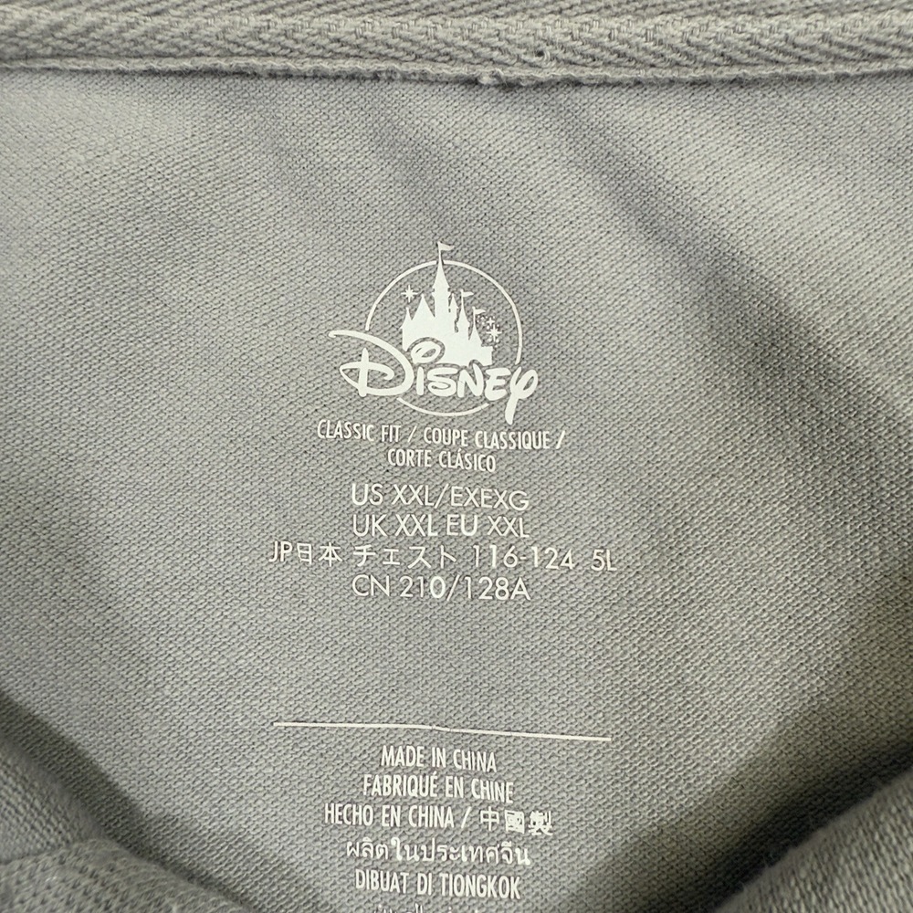 Disney Parks Walt Disney World 50th‎ Anniversary Mickey Polo Shirt XXL Gray - Picture 3 of 7